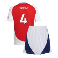 Arsenal Ben White #4 Hemmadräkt Barn 2024-25 Kortärmad (+ Korta byxor)